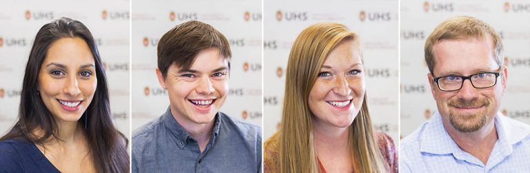 headshots of four interns of the doctoral psychology internship