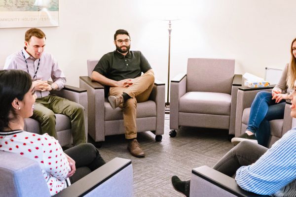 a group counselling session