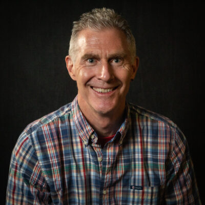 Jeff Hird pictured in a plaid shirt