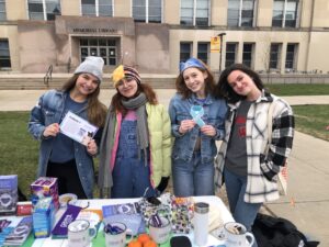 PAVE members tabling at a Denim Day event in 2022