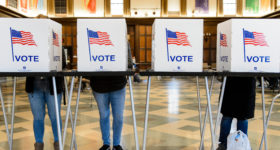 Student voting at UW-Madison
